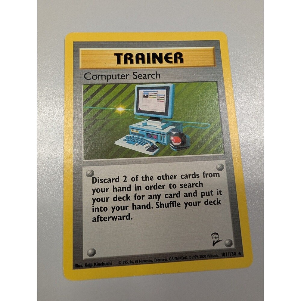 Computer Search 101/130 Base Set 2 Regular pokemon card rare Vintage
